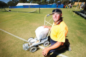 Lawn tennis club curator beating the heat for country champs