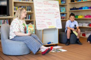 Students learn resilience from a clanging crocodile