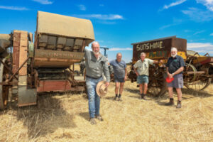 Machine team is harvesting history