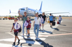 Bonza flights hit milestone