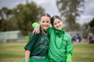 Junior athletes go for green and gold