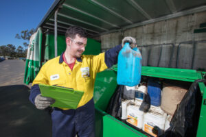Clearing out old chemicals