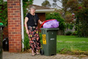 Elderly couple bags new Mildura bin system