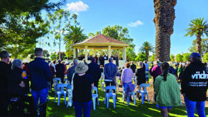 Big turnout for Merbein service