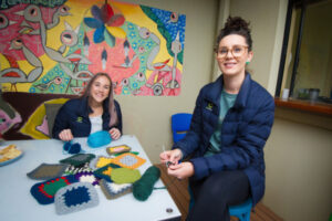 Therapy clinic knits together the social fabric