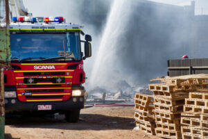 Fire serves as timely reminder during heat