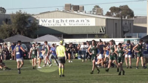 Shock footage: Footy fan strikes player at SFNL grand final