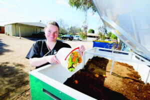 Vet clinic puts worms to work