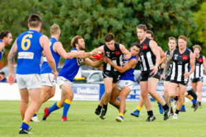 Young Merbein forward Josh Carmichael flying high