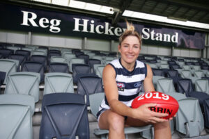Mel Hickey right at home with Geelong in AFLW