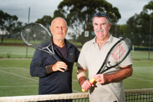 A hit to celebrate seniors at Red Cliffs Lawn Tennis Club