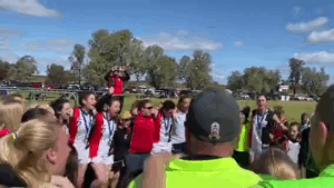 Loud and proud: Bambill women celebrate premiership