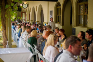Record lunch crowd