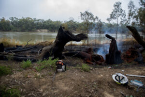 Merbein Common fire deemed suspicious