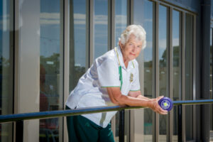 Workers bowler Thelma Hicks on a roll