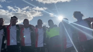 Final reward: Premiers celebrate with a song