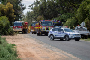 Shed fire quickly put out