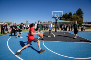 Game on at hoop dreams court
