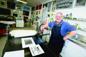 Artist presses on