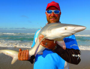 Beat heat fishing on a beach