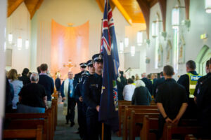 Bria honoured at police service