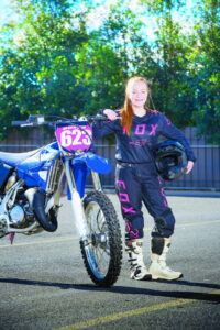 Maddison Busch burns up track