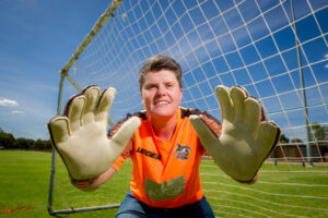 Keeper saves goals -and reaches them