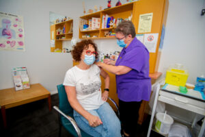Member for Mallee Anne Webster lines up for vaccine jab