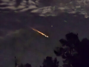 Fireball above Mungo seen across the south east