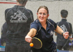 Carmichael creates table tennis history