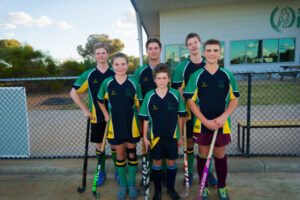 Young hockey players ready to strike