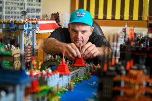 Darrin puts together a lifetime of Lego