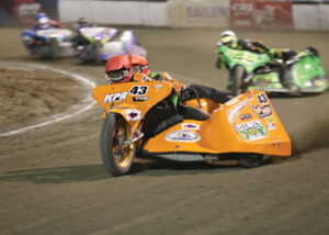 Sidecars roar into spotlight at Olympic Park Speedway