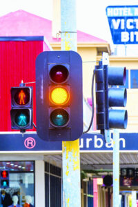 Wait! Stop!: Running yellow is against the law?