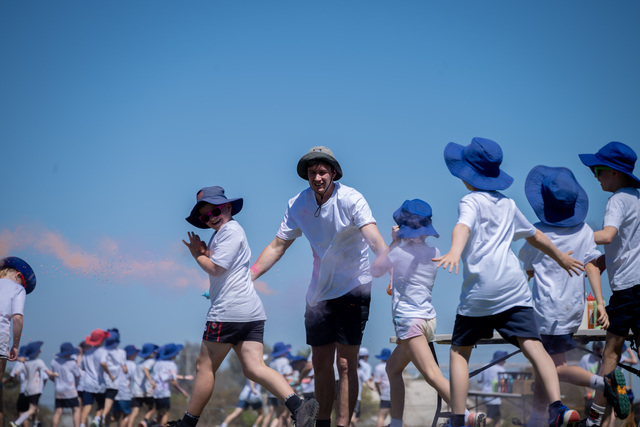 Colour run for fun at Nichols Point