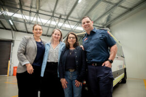 Survivor and rescuers reunite