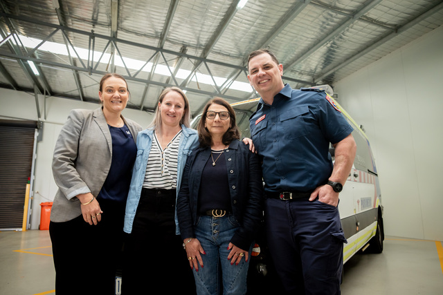 Survivor and rescuers reunite