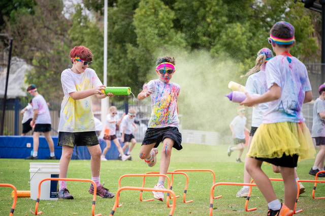 Students covered in colour for a great cause