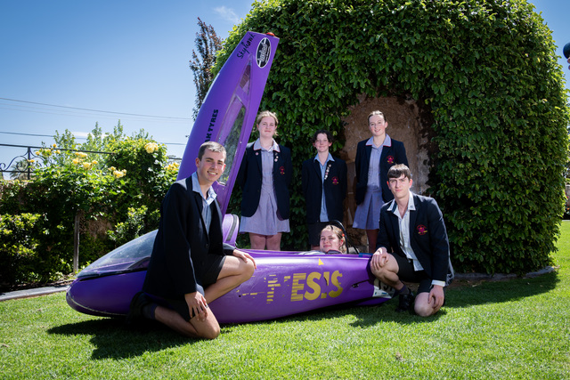 Students take a hike on a trike