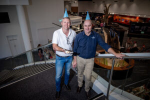 Visitor hub marks a year