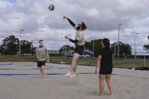 Serve’s up in the sand at last