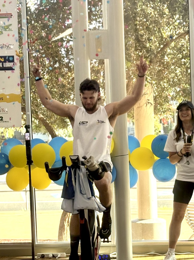 Cancer fundraiser pedals on