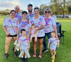 Rainbow round pride shines bright