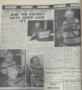 Peeps into the Past – 26 October to 1 November: Goodbye Ivy