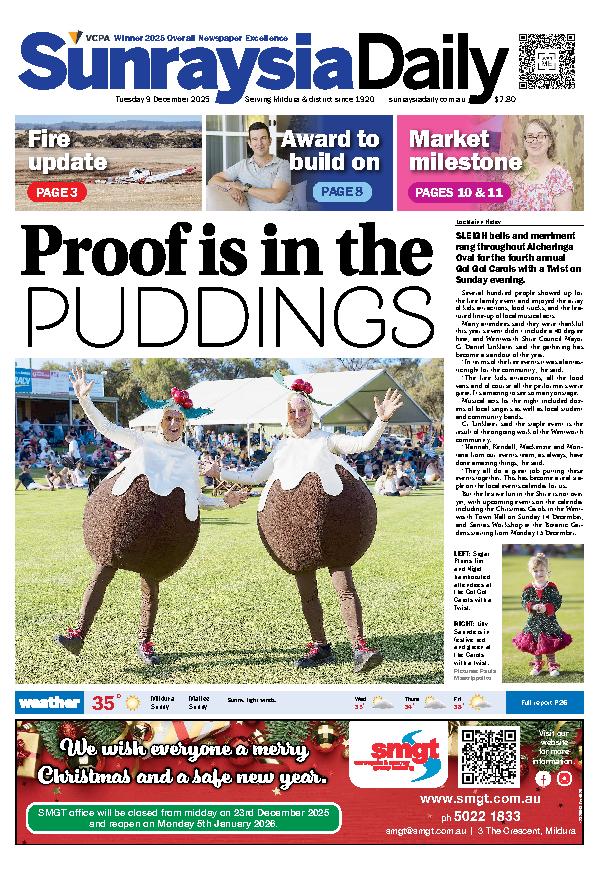 Sunraysia Daily Tuesday – 9th December 2025