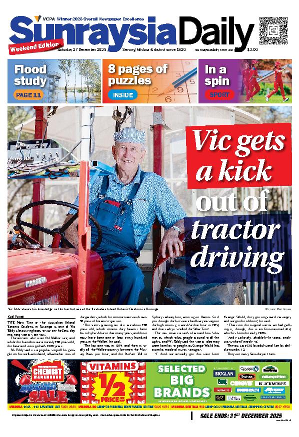 Sunraysia Daily Saturday – 27th December 2025