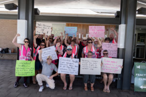 Hospital workers’ historical stand