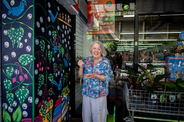 Colourful muralist booked in