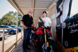 Waters applies the brakes for Lifeline ride