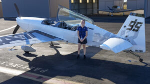 Stunt Pilot flies by